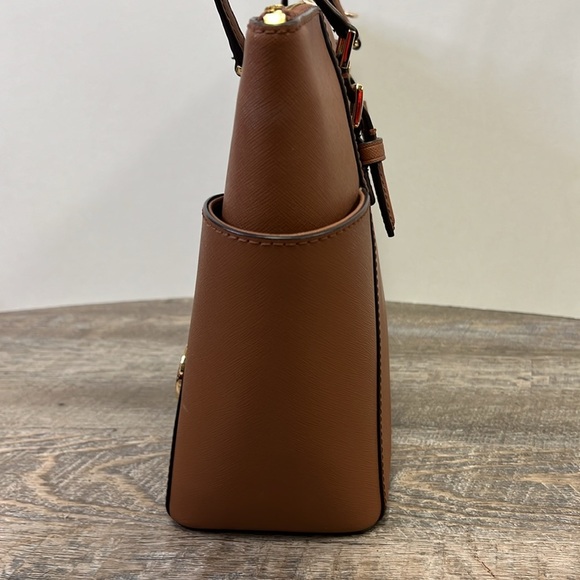 Michael Kors Charlotte Large Saffiano Leather Zip Top Tote - Picture 3 of 9